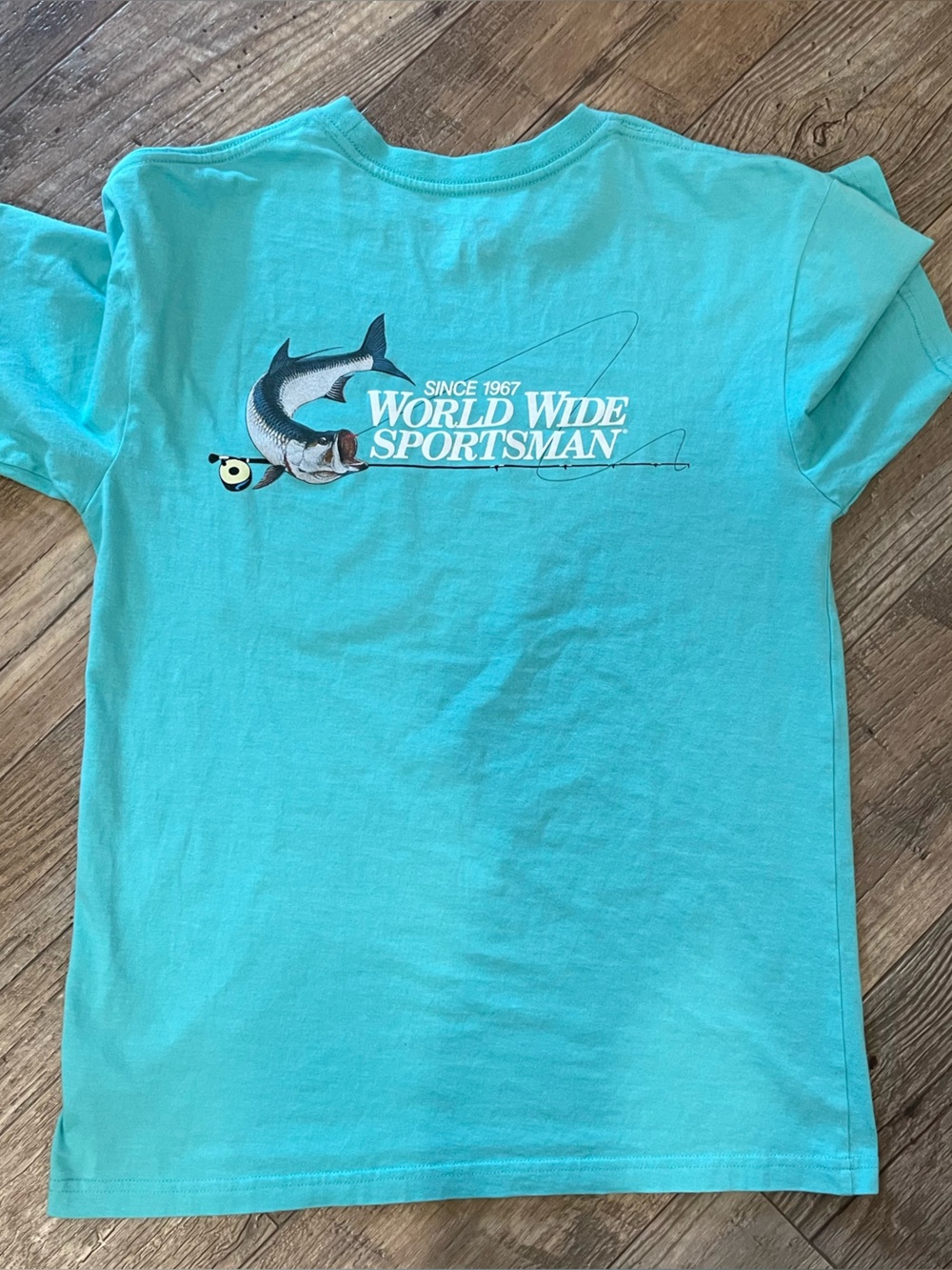 Bass Pro Shops Aqua Fishing Graphic Short Sleeve Tee